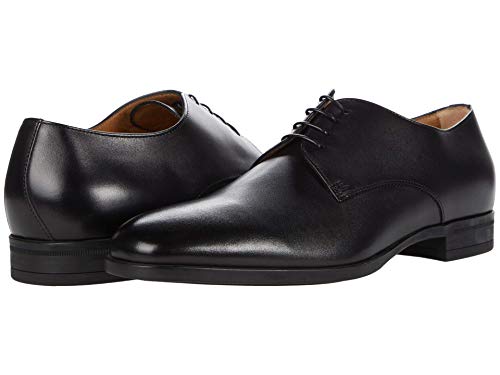 Image of BOSS Leather Derby Lace Up Shoes Black