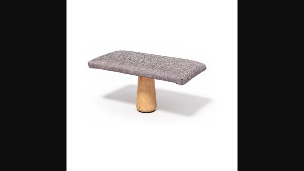 Kneeling Meditation Bench, Single-Leg Wooden Stool, Ergonomic Tranquility Seat, Home Stretching Grey Large|Sofas, Loveseats & Chaises|Home & Garden