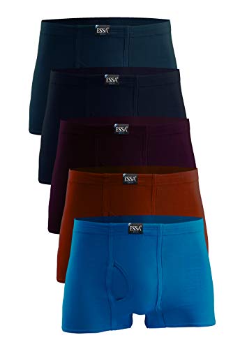 Image of ESSA Men's Trunks | 100% Super Combed Cotton, Hosiery, Mid Rise, Without Pockets| Inner Elastic Waistband |Breathable Underwear, Innerwear| Solid