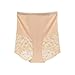 Women High Waisted Panties Sexy Lace Trim Full Coverage Seamless Briefs 2026 Fashion Push Up Tummy Control Underwear(Beige,XX-Large)