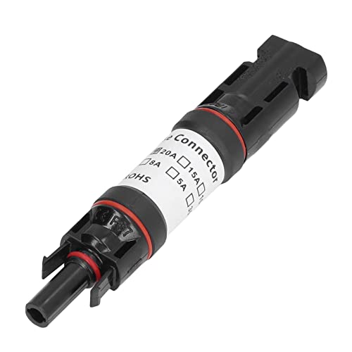 Photovoltaic Connector, Solar Fuse Holder DC 1000V Photovoltaic PV Fuse Connector Self Locking System, Solar and Wind Power Parts and Accessories (8A)