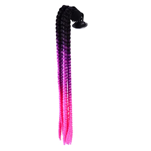 Toddmomy Adorno para Casco Peluca Trenzada Decoración Unisex Color Accesorio Duradero Instalar para Motociclistas