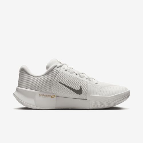 Nike GP Challenge Pro Premium Men's Hard Court Tennis Shoes (FZ1243-001, Phantom/College Grey/Metallic Gold/Metallic Pewter)3