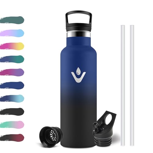 Botella Termica Niños 500ml, Cantimplora Termica con Pajita y Filtro, Aislamiento al Vacío de Doble Pared, Sin BPA, Reutilizable, a Prueba de Fugas, Termo para Niños, Deporte, Gimnasio, Escuela