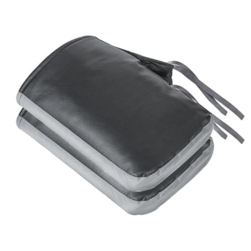 WUMLTIMH Guantes de protección térmica para manillar impermeables de piel para motocicleta, gran apertura