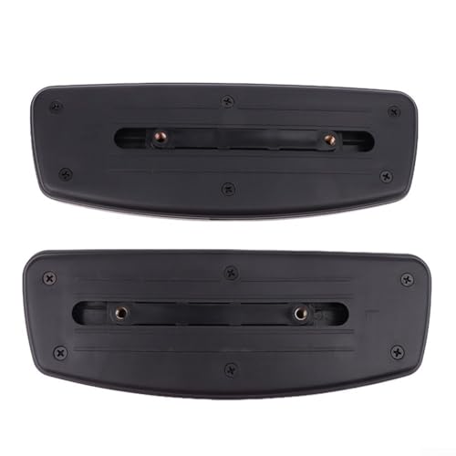 YobiLife Almofadas de substituição de plástico antiderrapante para cadeira de escritório para fácil instalação, preto limpo 61 x 8,5 x 0,5 cm para poltronas de jogos de escritório, 1 par (laterais