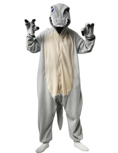 vavalad Adult Onesie Costume Christmas Cosplay Costume Women Men Grey