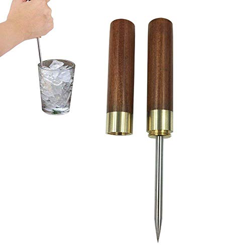 comboss Ice Pick 6.7" Ultra Sharp Stainless Steel with Safety Cover,Wood Handle (Red Sandal Wood) - Thumbnail 4