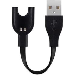 Cargador Xiaomi Band 3 CABLEPELADO Cable USB Carga y sincronización | Compatible con Xiaomi Mi Band 3 | Cargador Xiaomi Mi Band 3 | Cable reemplazo Xiaomi Mi Band 3 | Longitud 15 cm | Negro