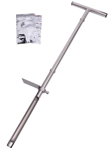 Soil Probe 36 Inches Soil Sample Probe Stainless Steel Soil Sampler Probes Rod for Soil Sampling Soil Test Kit for Gardening