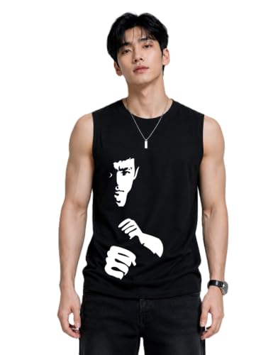 Image of JUGULAR Tank Tops Sleeveless T-Shirt for Men Gym Wear Vest Solid Stylish Round Neck Running for Sports Workout Fitness & Casual or Beach Wear
