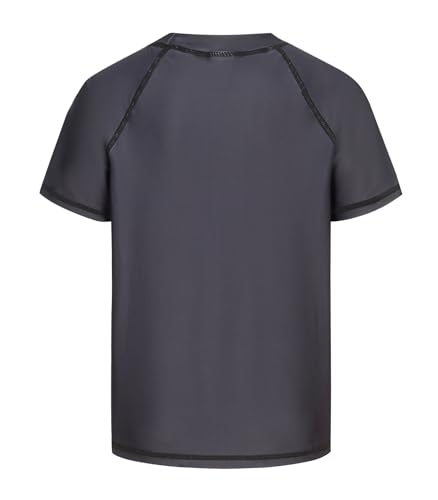 Image of Girls Rash Guard Swimsuits Short Sleeve Swim Shirt for Kids Girls One Piece Bathing Suit Swimwear 7-16 Years