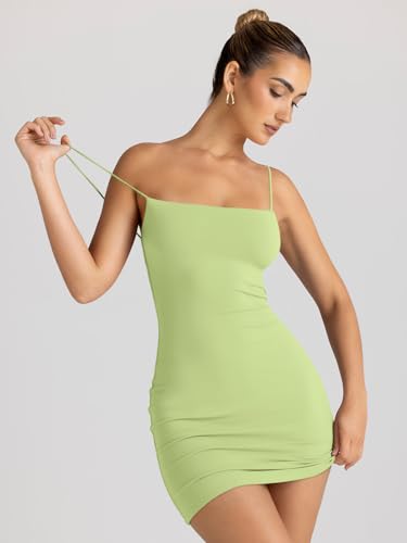Image of LILLUSORY Women's Mini Sexy Bodycon Dress 2026 Spring Summer Going Out Short Backless Party Club Dresses Y2k Clothes