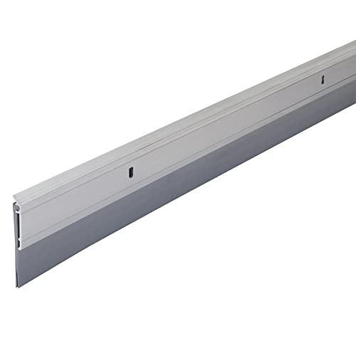 M-D Building Products 05389 All-Season Door Sweep, Heavy Duty Aluminum and Vinyl, Ideal for Residential & Commercial Use, Easy Installation, Ensure Comfort and Save Energy (36 Inch, Silver)