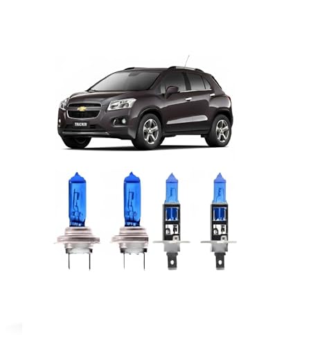 Kit Lâmpadas Super Branca H7 H1 Farol Alto Baixo Tracker 13/23