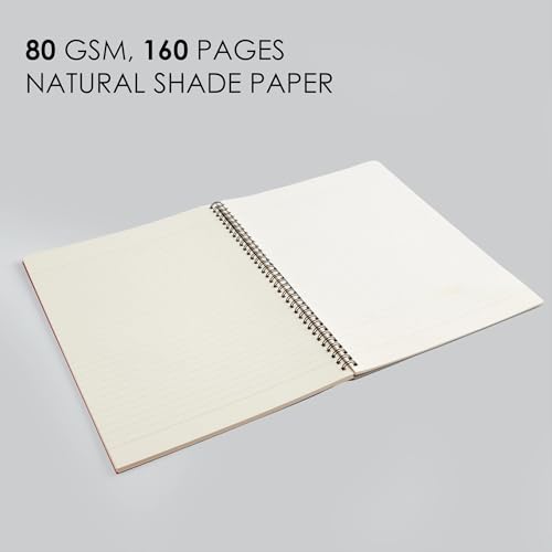 Image of myPAPERCLIP NeoWiro B5 Spiral Unruled Notebook | 160 Pages, 80 GSM, 250 GSM Soft Cover, B5 (6.93 x 9.84 in) | Wiro Bound | Light Blue