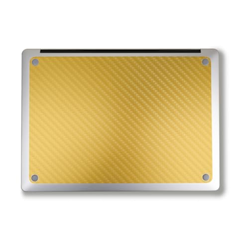 Image of Carbon Fiber Laptop Skin Compatible with Surface Laptop 7 15 inch (2024) - Solid Marigold - Premium 3M Vinyl Protective Wrap Decal Cover - Easy to Apply | Crafted in The USA by MightySkins