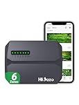HiOazo WiFi Sprinkler System Controller 6-Zone, Irrigation Controller Indoor with Automatic Weather-Based Watering, Easy Use App Enabled, Easy Install (2025 New Version)
