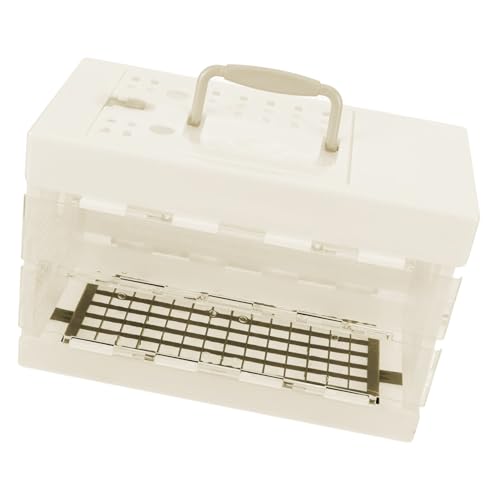 ERINGOGO Parrot Out of Cage Automatic Parrot Feeder Parrot Cage Bird Feeders Carrier Bunny Budgie Parakeet Caged Bird Nest Coop Dog Cage Parrots Portable Cages No Plastic White