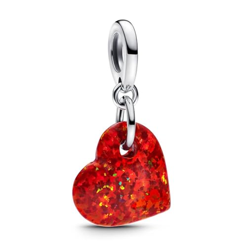 Charm colgante corazón rojo Pandora ME para looks urbanos diarios