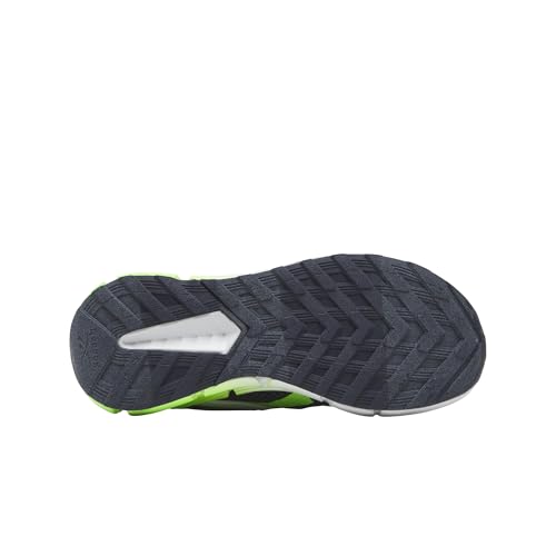 Reebok Kid's Zig Dynamica 5 Elastic Lace Sneaker, White/Vector Navy/Solar Lime, Little Kid 114