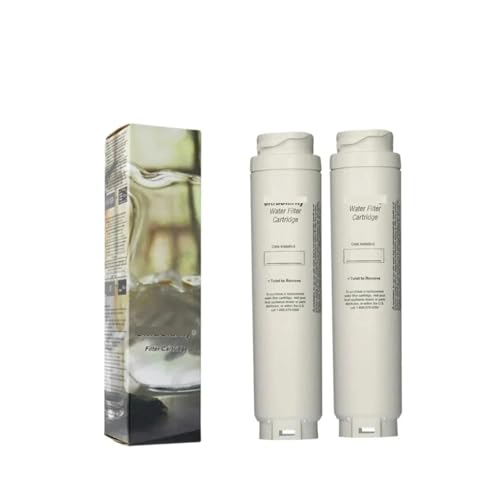 Filtro de agua ultraclaro for refrigerador, compatible con Bosch 644845, 740560, 9000194412 y Miele KWF1000.(2pcs)