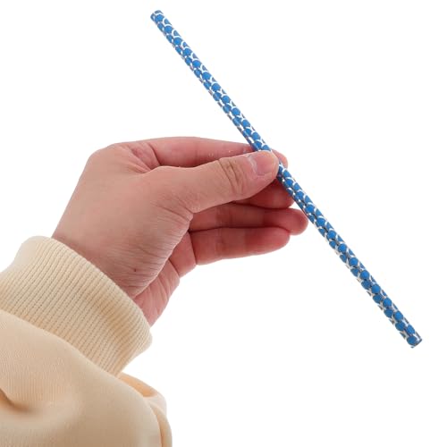 100 pcs pitillos de papel degradables azules para fiestas miniatura 4