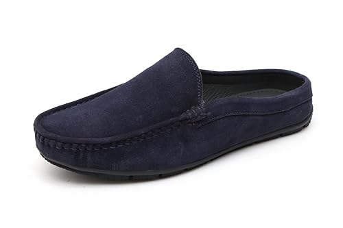 Image of ARAMISH Suede Half Loafers for Men | Men's Open Loafer Shoes