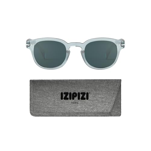 Image of IZIPIZI SUN #C Sunglasses Men & Women - Pantos with Biobased Frame, Anti-Scratch Grey Lenses, 100% UV Category 3 Protection