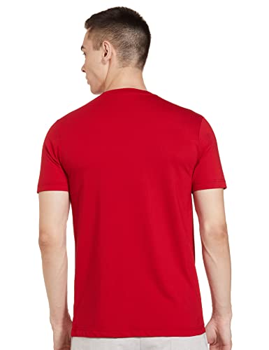 Image of Max Men's Cotton Regular Fit Half Sleeves Crew Neck Solid Lounge T-Shirt