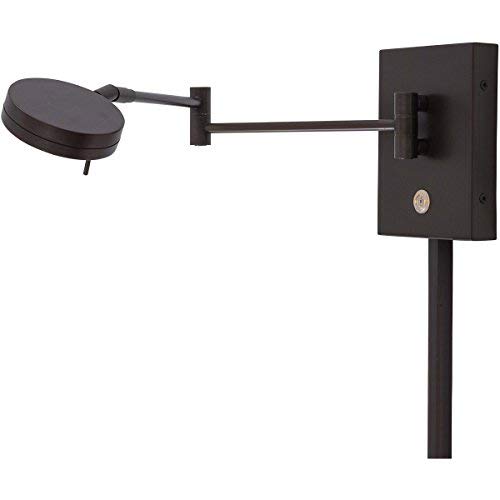 Image of GEORGE KOVACS P4308-647 George's Reading Room LED Swing Arm Wall Lamp, 1-Light, 8 Total Watts, 6.25-in H x 13.75-in W, Copper Bronze Patina