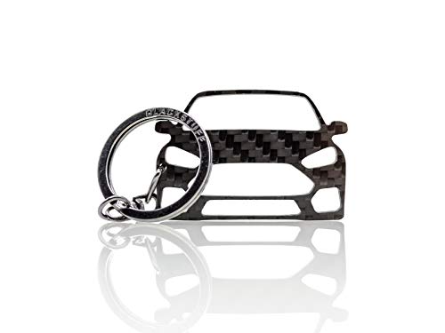 BlackStuff Llavero De Fibra De Carbono Cadena De Claves Compatible con Focus RS MK3 2011-2018 BS-183