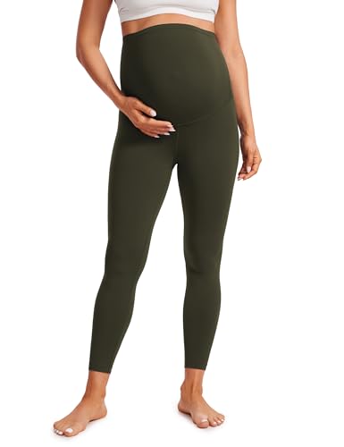 Image of CRZ YOGA Maternity Leggings 25 inch | Butterluxe, Extremely Soft, Gentle Compression, Yoga, Super High Rise, U-shaped Belly, Pregnancy and Postpartum