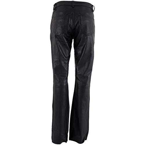 Xelement Xs679 Women's 'Nubile' Classic Black Buffalo Leather Pants - 4 #TOP3