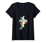 Calabria Italia Regione Mappa Vintage Souvenir