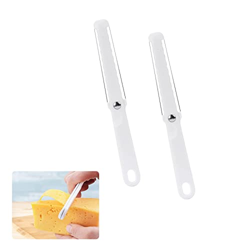 Bansusu Cheese Slicers with Wire Cutter & Soft Handle (2-Pack)