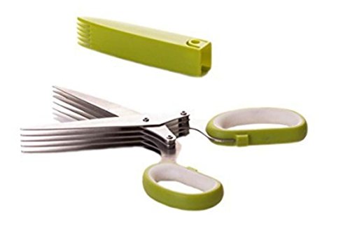 fulla2116 5 lame ciseaux à herbes Cutter lame ciseaux multifonction en inox