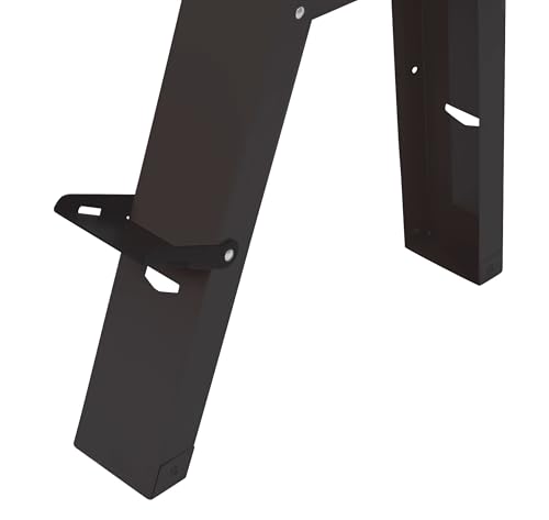 Steelman Folding Sawhorse Leg for Homemade Custom Sawhorses, Durable Steel, 425-lb Capacity per Leg, Bracket Teeth and Holes for Fasteners, 2-Pack - Thumbnail 4