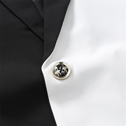 Men's One Button Block Color Suit Jacket Shawl Collar Lightweight Sport Coats Casual Party Tuxedo Coats4
