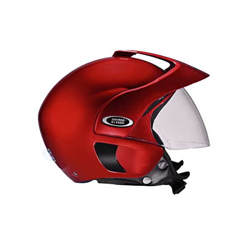 Image of Studds Marshall Open Face Helmet (Cherry Red, XL)