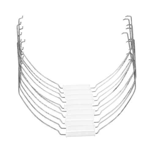 HONMEET 10piezas Asas de Cubo de Metal Resistentes al Desgaste Mango Ergonómico para Reemplazo Agarre Robusto para Cubos Domésticos y Pail Diseño Multifuncional Fácil de Instalar para Uso