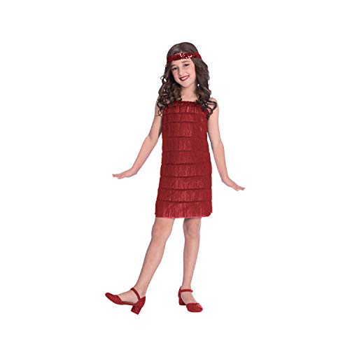 Amscan Déguisement de Costume Rouge pour Enfant avec Une Robe et Un Casque âgés de 10 à 12 Ans