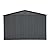 LOPOO 10' x 12' Steel Outdoor Storage Shed, Lockable Doors, Heavy-Duty Metal Garden Shed, Gray