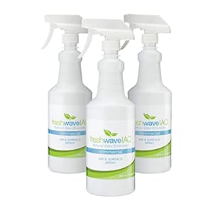 Fresh Wave IAQ Commercial Odor Eliminating Air & Surface Trigger Spray, 32 Fl. Oz. | Pack of 3 | Safer Odor Relief | Natural Plant-Based Odor Eliminator | Odor Absorber for Home or Commercial Areas