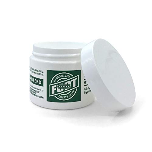 Tea Tree Oil Foot and Skin Therapy Cream - Treats Cracked, Dry, Itchy Skin, Heels and Calluses - Athletes Foot, Jock Itch - Made in USA - Use on Feet, Hands, Elbows 1.8 ounces