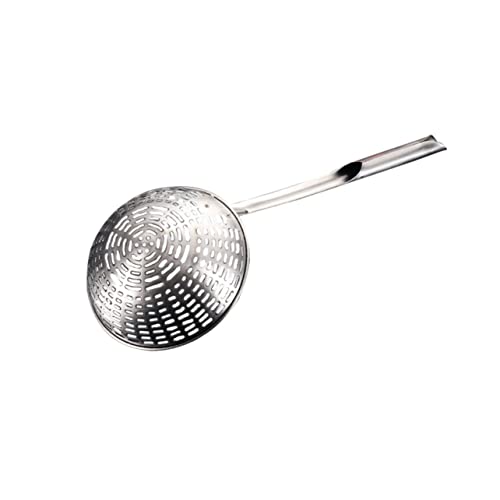 DOITOOL 加厚ステンレス製多調理ストレーナースプーン キッチンアクセサリー 家用揚げ物兼用こし器 フライドポテト 麺類 野菜対応人間工学
