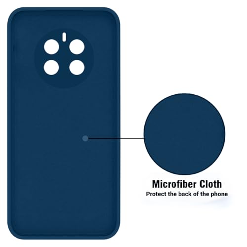 Image of LIRAMARK Silicone Soft Back Cover Case with Micro-Fibre Cloth On Inner Side for Realme Narzo 70 | Narzo 70 Pro 5G| Realme 12 Plus 5G| Realme P1 5G (Blue)