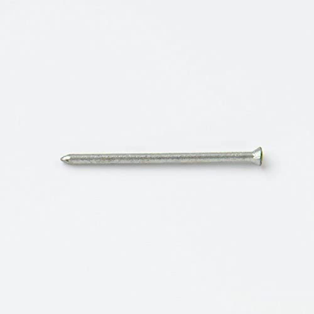 Merriway BH07237 (50 Pcs) Masonry Nails Hardened Ribbed Zinc Plated 2.5 x 25mm (1 inch) - Pack of 50 Pieces
