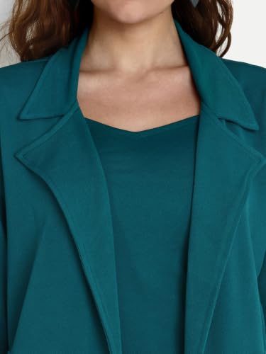 Image of GRECIILOOKS Co-ord Set for Women - Stylish Casual 3 Piece Blazer Set | Trendy Travel & Streetwear Look for Girls & Woman | Office Wear | Formal | Classic Collar Full Sleeve Blazer