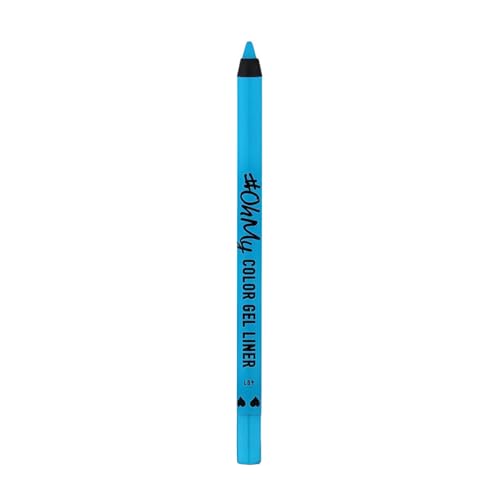 Lamel OhMy Color Gel Eyeliner Pencil - Long Lasting, Waterproof Eyeliner - Vibrant Colored, Highly-Pigmented - Blue